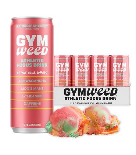 Gym Weed Focus Drink Rainbow Sherbet Flavor