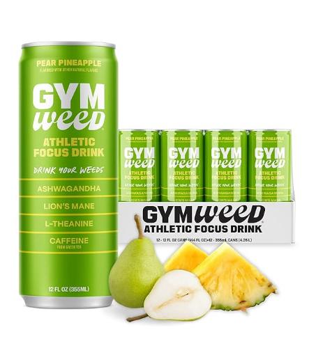 Gym Weed Focus Drink Pear Pineapple Flavor