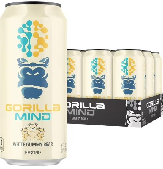 Gorilla Mind Energy White Gummy Bear