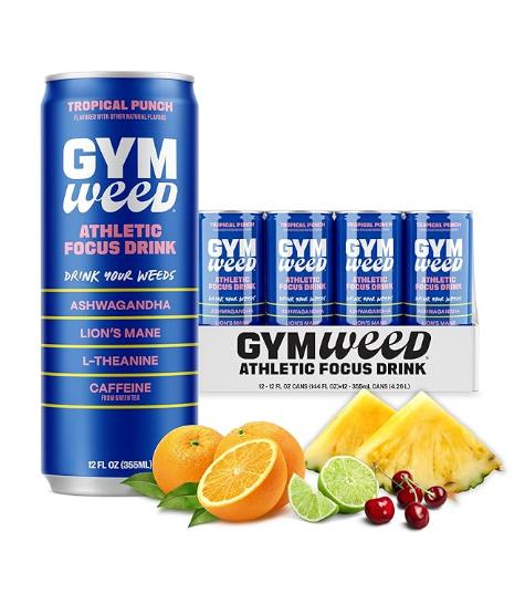 Gym Weed Focus Drink Tropical Punch Flavor