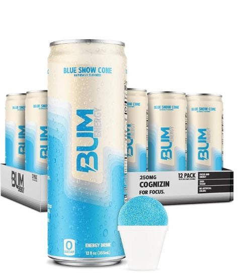 Bum Energy Blue Snow cone
