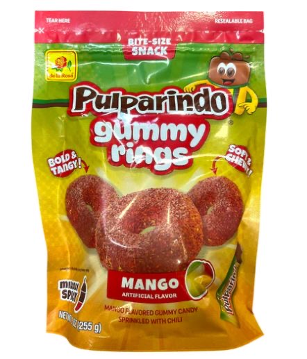 De La Rosa Pulparindo Gummy Rings Mango