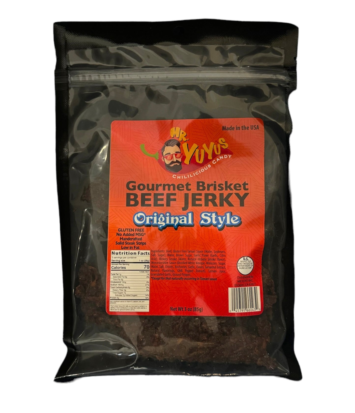 Mr. YuYu's Brisket Beef Jerky Original Style