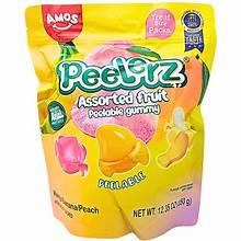 Amos Peelerz Assorted Fruit Gummy 12.35oz