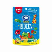 Exotic 4D Fruit Gummy Blocks