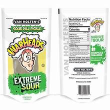Exotic Van Holten's Pickle in a Pouch Sour Warheads