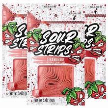 Exotic Sour Strips Strawberry