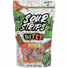 Exotic Sour Strips Bites Melonade