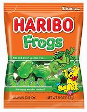 Exotic Haribo frogs