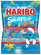 Exotic Haribo Sour Smurfs