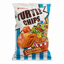 Orion Turtle Chips Caramel Popcorn Flavor