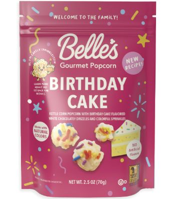 Belles Gourmet Popcorn - Birthday Cake